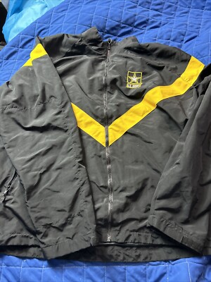 US Army Jacket Mens XL Black Long Sleeve IPFU Training Full US Army Jacket Mens XL Black Long Sleeve IPFU Training Full