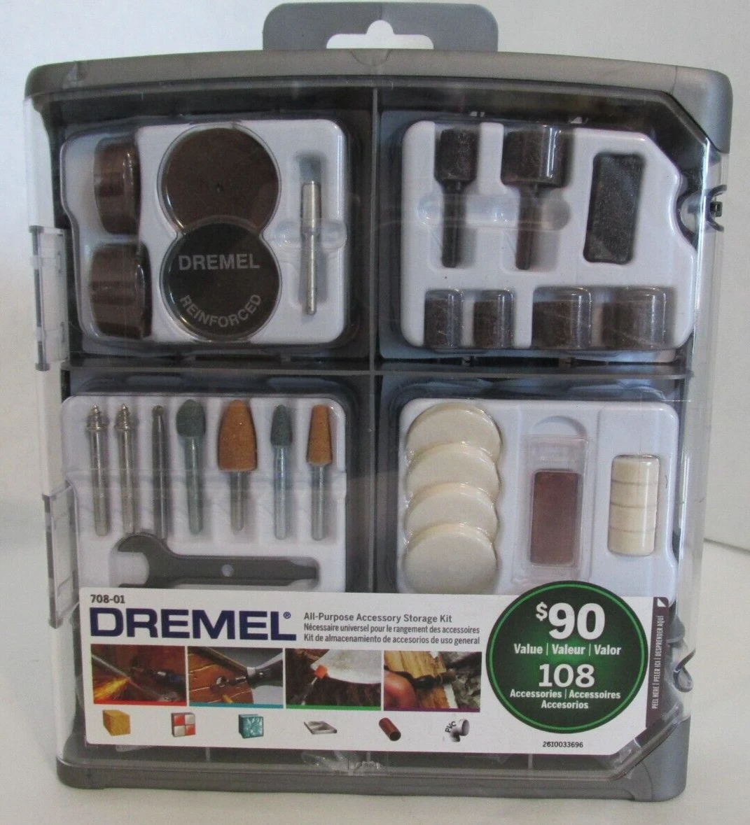 Dremel All Purpose Rotary tool Accessory Kit 108 Piece 708 01