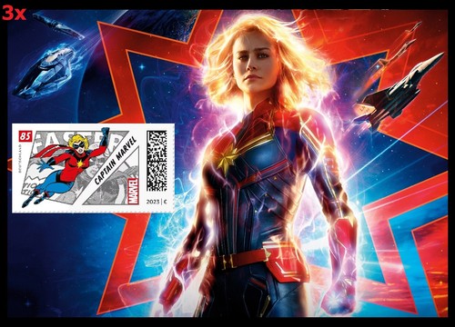 BRIEFMARKE POSTKARTE GANZSACHE MARVEL CAPTAIN IRON HULK BLACK PANTHER SUPERMAN - Bild 17 von 59