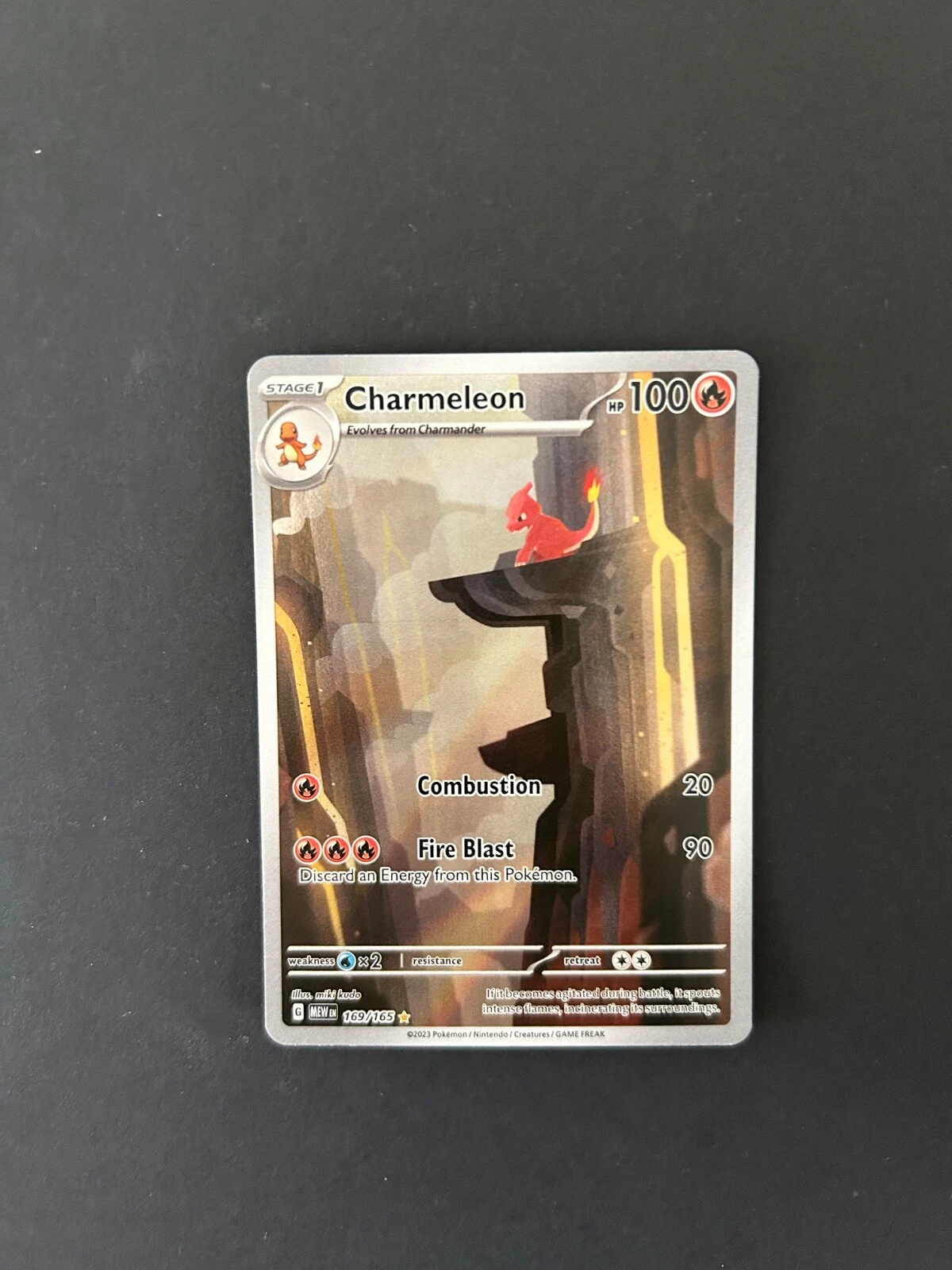 Deal for Pokemon Charmeleon 169/165 Scarlet & Violet 151 Illustration Rare Holo - NM