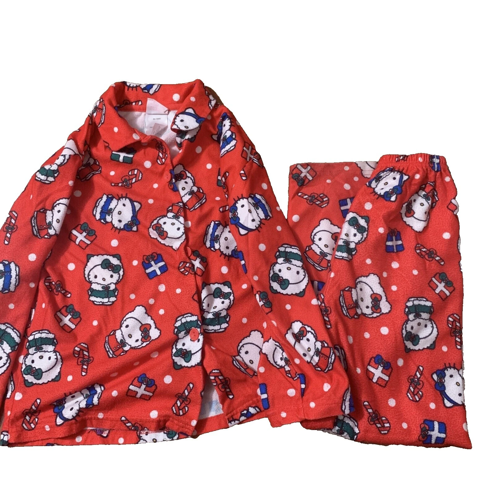 Ropa de dormir para niñas Hello Kitty 100 % algodón de manga corta