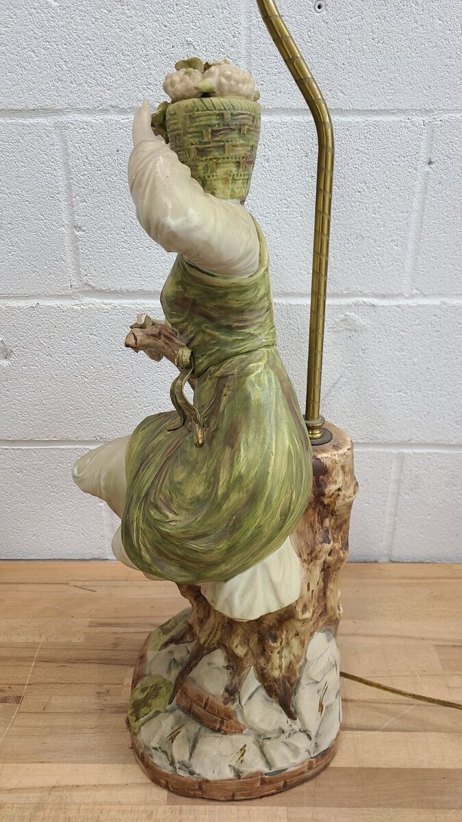 Rare 1964 Azzolin Brothers Capodimonte Mid Century Lamp Part Rare 1964 Azzolin Brothers Capodimonte Mid Century Lamp Part