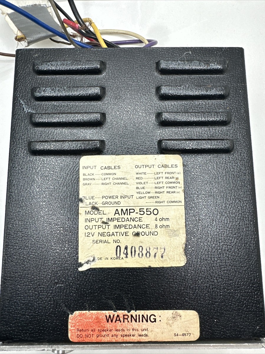 Vintage Audiovox AVX AMP-550A Graphic Equalizer Amplifier