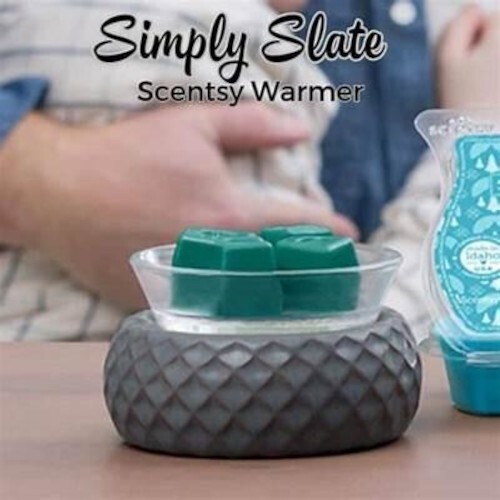 SCENTSY SIMPLY SLATE Element Wax Warmer Gray - NEW IN BOX - RETIRED