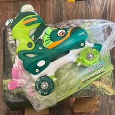 Weskifan Dino Kids Roller Skates for Boys Girls Dinosaur Quad Skating Size M 1-4