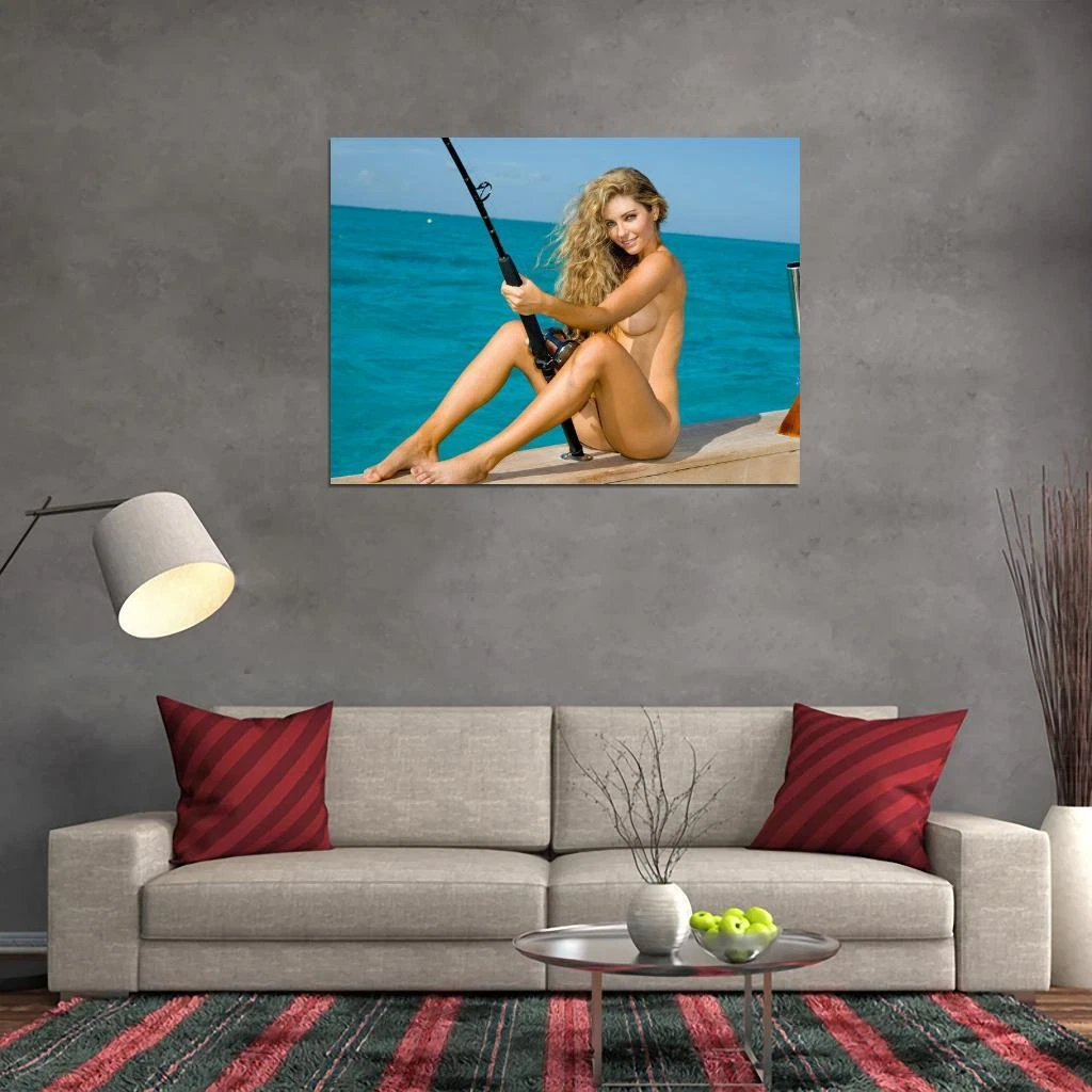 V0917 Shawn Dillon Hot Nude Model Naked Fishing Decor WALL POSTER PRINT UK  | eBay