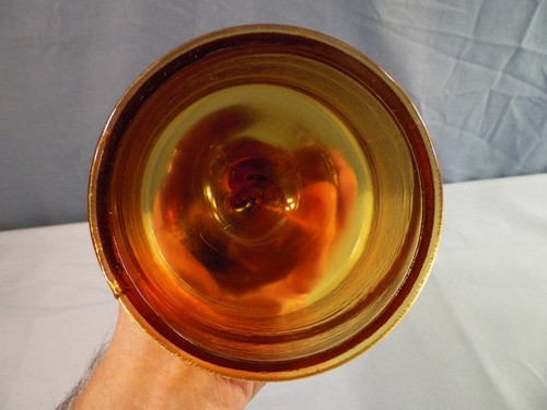 Fenton by Mosser Amber Glass Owl on the Font Figurine - Picture 6 of 8