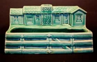 RARE! Brush McCoy Pottery High Glaze Green Ranch Planter Shape 888 Vintage from