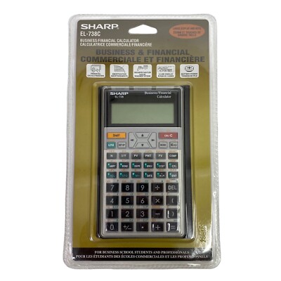 Sharp EL-738 Business & Financial Calculator - Battery Operated Brand NEW SEALED