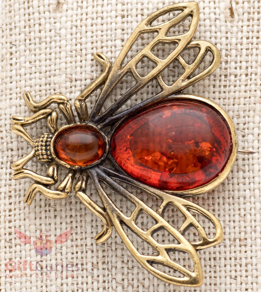 Amber Fine Brooches & Pins for sale - eBay