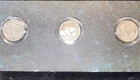 (3) Indian Head Buffalo Nickels, 1937 P-D-S, Danbury Mint Stoneware Display Case