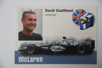 David Coulthard - 2003 McLaren - 2003 Hungarian Lulu card - extremely rare