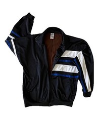 Vintage Puma Tracksuit Jacket L Retro Zip-up Logo Large Blue White 90s