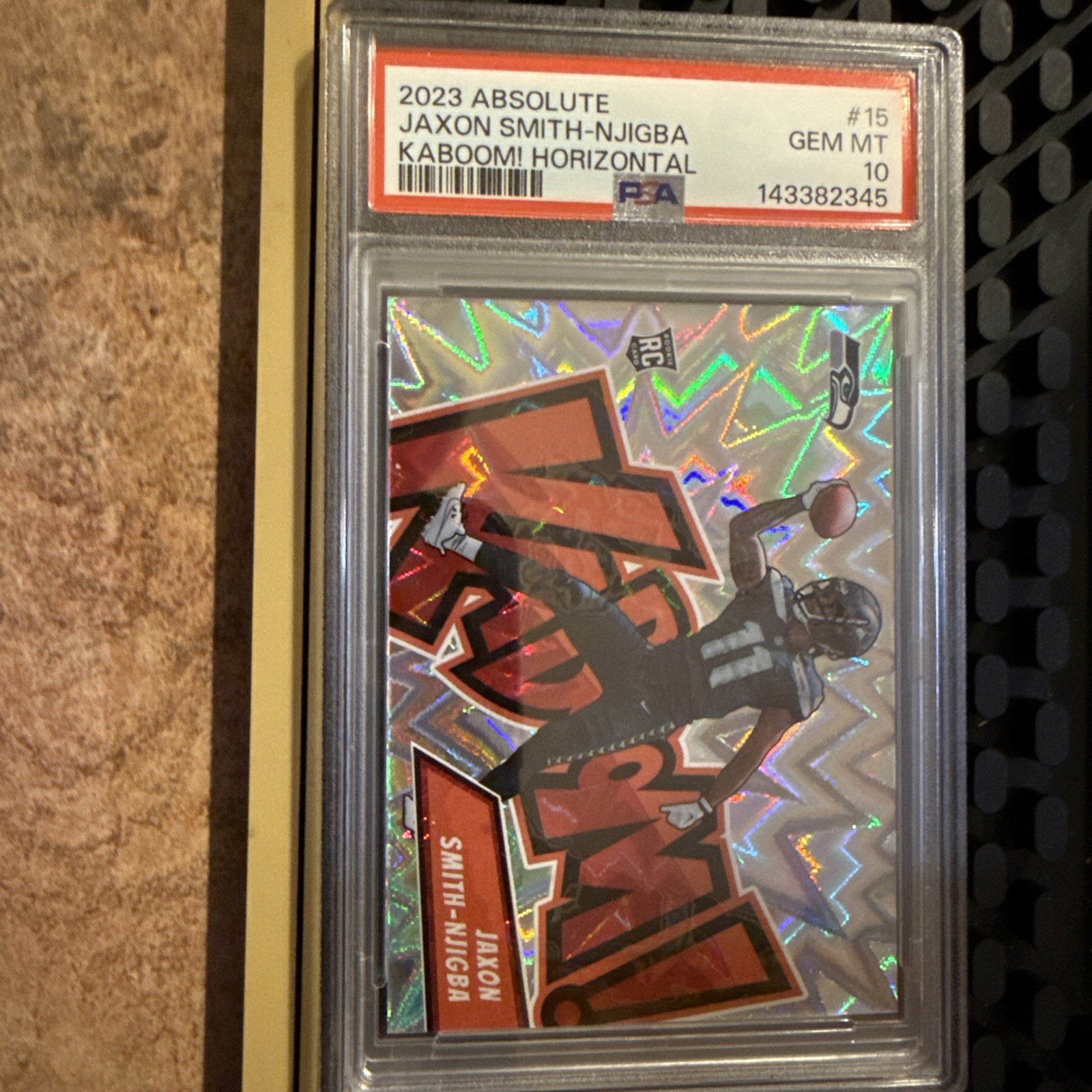 Jaxon Smith-Njigba Panini Absolute Kaboom! Horizontal #15 Base
