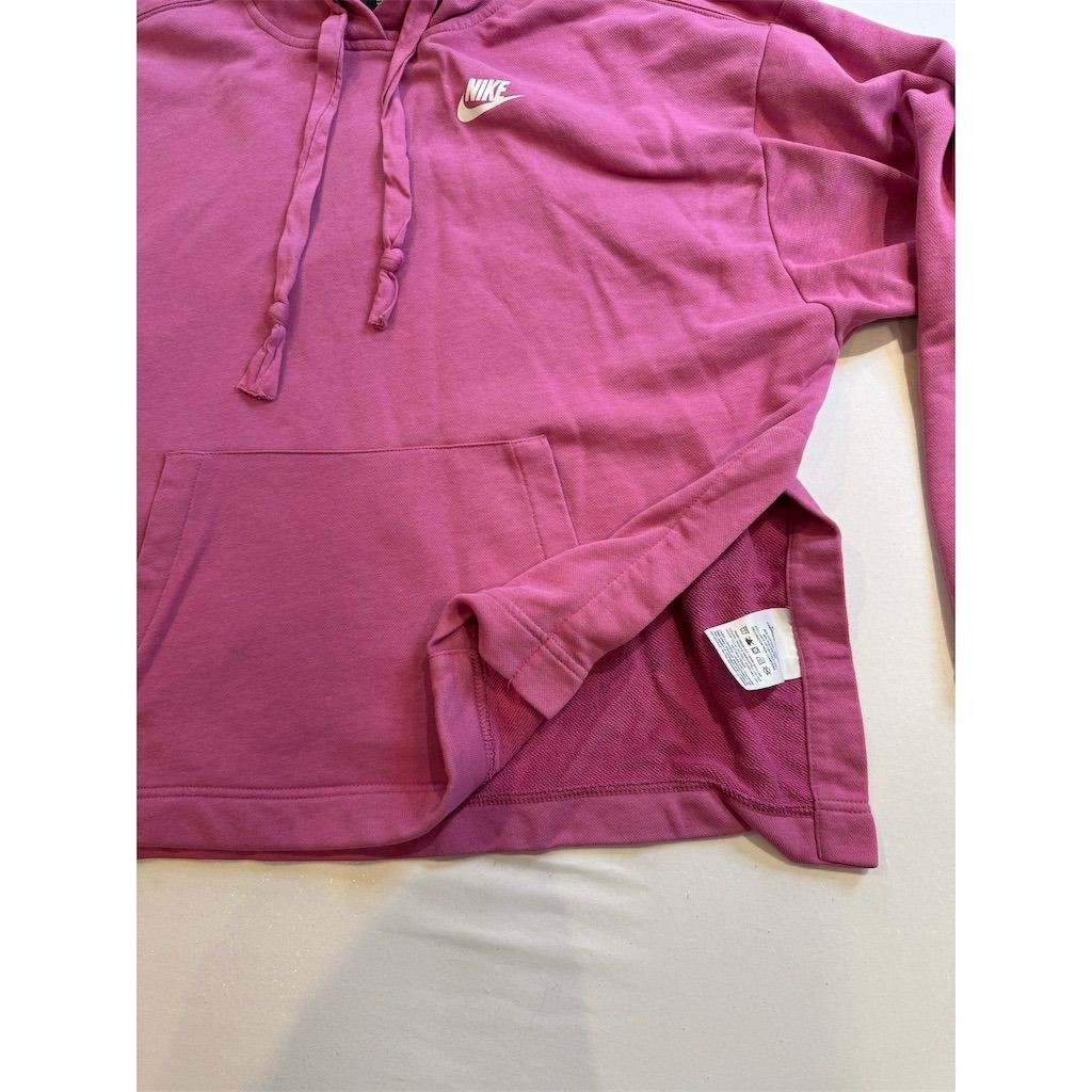 Nike Club Fleece Pullover Hoodie Pink Unisex Size M Long Sleeve thumbnail 6