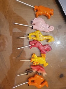 Vintage Circus Themed Cake Toppers 