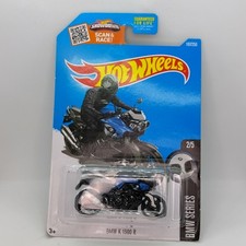 2016 Hot Wheels BMW K 1300 R Dark Blue Black BMW Series 2/5 Motorcycle Motorrad