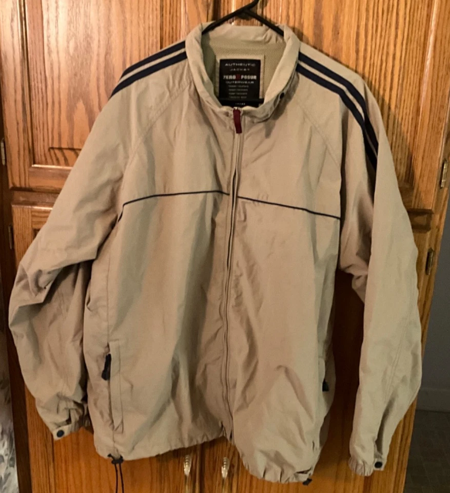 ZEROXPOSUR Lightweight Jacket Men's 2XL Tan Water Repellent Deflects Wind GUC - Image 2 of 4