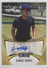 2021 Leaf Draft Base Gold Samuel Munoz #BA-SM1 Auto 16wc