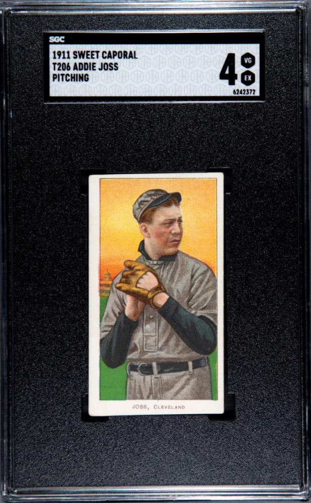 1911 Sweet Caporal (T206) Addie Joss Pitching SGC 4