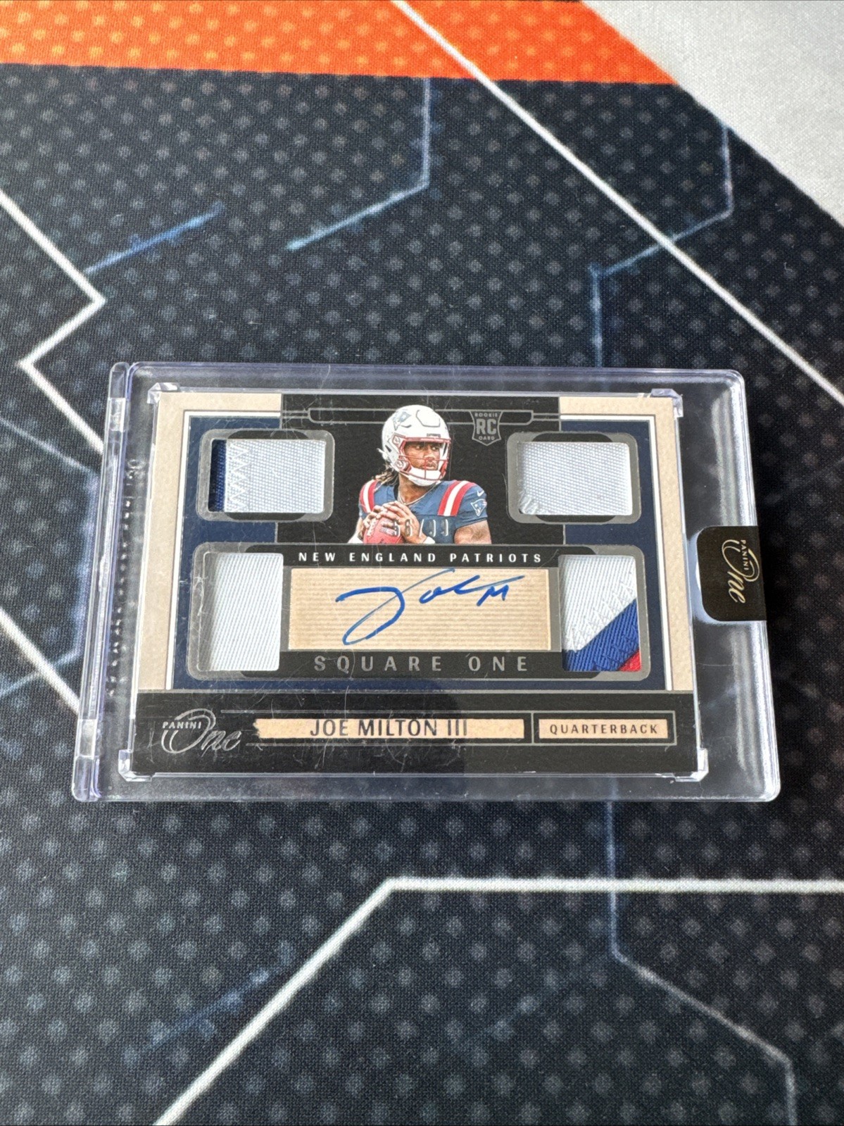 2024 PANINI ONE #67 JOE MILTON III SQUARE ONE AUTO PATCH 66/99