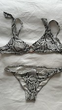 Onia Print Bikini Set Adjustable Strap White Black S/P