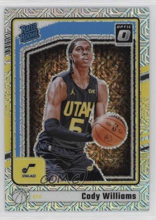 2024-25 Panini Donruss Optic Rated Rookie Choice Prizm Cody Williams #298 3hd