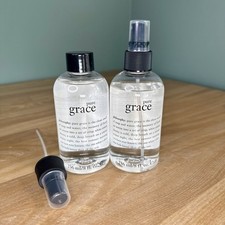NEW 2 Philosophy PURE GRACE Body Spritz 8oz Sealed Pump Spray Discontinued READ