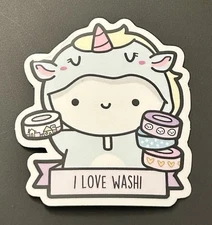 NEW The Coffee Monsterz Co. “I Love Washi” Onezie Emoti Sticker TCMC B