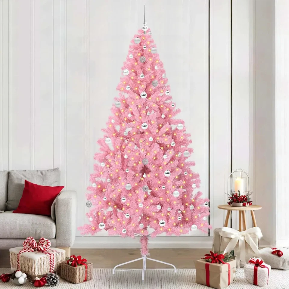 Albero di Natale artificiale con luci integrate PVC e Acciaio esterno vidaXL - Immagine 4 di 4