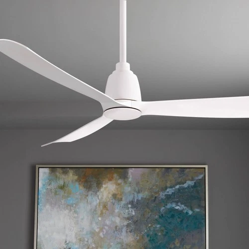 52" Fanimation Kute Matte White Damp Rated Smart Ceiling Fan - Picture 1 of 4