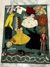 Vintage Skipper Yellow Case With Lots Of Clothes And Doll 90 Pieces Barbie
