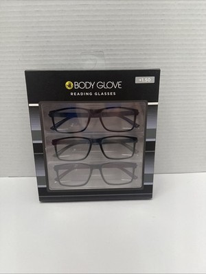 Body Glove 3-Pc. +1.50 Readers Reading Glasses