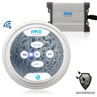 Pyle Hydra Series 2ch 600W Waterproof Marine Amp w/Bluetooth PLMRMBT5S