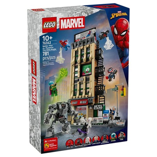 NEW Lego 76342 Marvel Spider-Man vs. Mysterio: The Daily Bugle Building