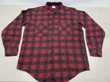 Super Rare  50s-60s Big Mac-Penneys Sanforized Flannel Shirt Men  s Med SUPERB 