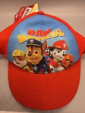 Nick Jr. Paw Patrol Boys Hat Baseball Cap Red Blue Trucker Adjustable Strap