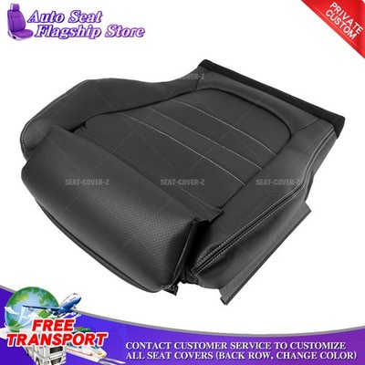 Black For 2015-2023 Mercedes-Benz C-Class C205 Driver Bottom replace Seat Cover