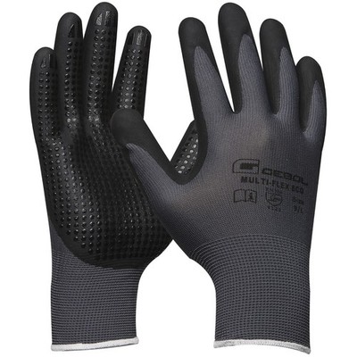 Gebol Multi Flex Eco Schutzhandschuh EN388 Noppenhandschuhe schwarz Größe 11