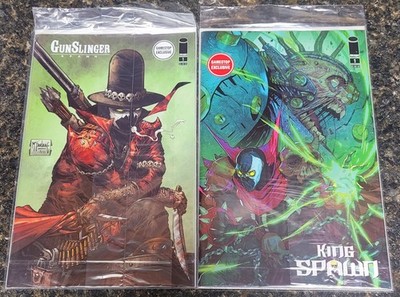 Gunslinger Spawn #1 / King Spawn #1 GameStop Exclusive Mcfarlane Sealed