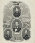 Abraham Lincoln, Ulysses S Grant,Philip Sheridan & William Sherman 8X10 Photo 14