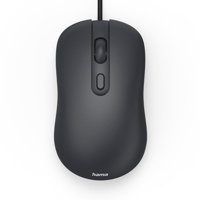 Hama CM-200 USB Maus kabelgebunden 4 Tasten leise mit Kabel 2000 dpi optisch