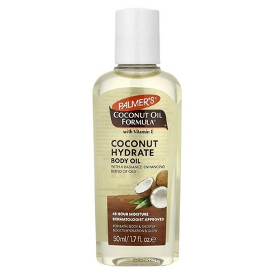 Coconut Oil Formula  with Vitamin E, Coconut Hydrate Body Oil, 1.7 fl oz (50 ml)