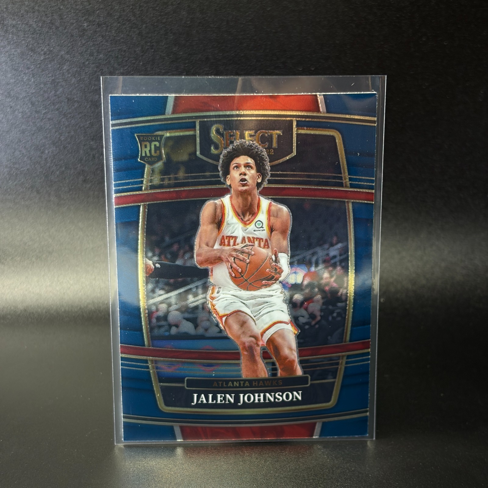 2021-22 Panini Select - Concourse Jalen Johnson #17 Blue Prizm (RC)