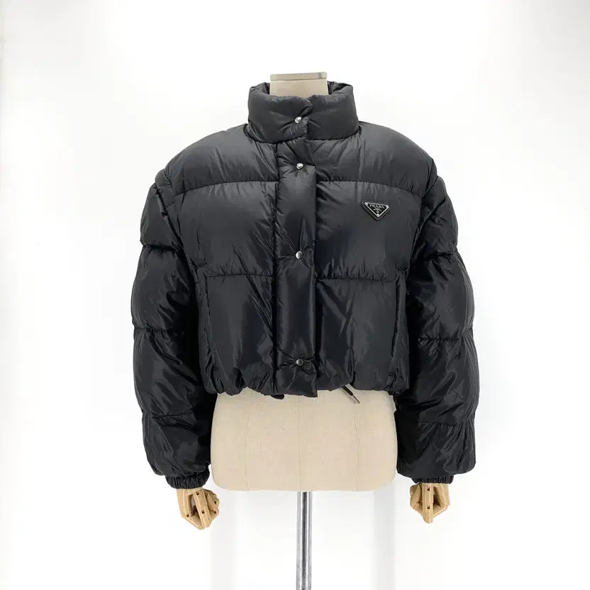 Prada Convertible Short Puffer Jacket, Women, Pre-Owned thumbnail 2