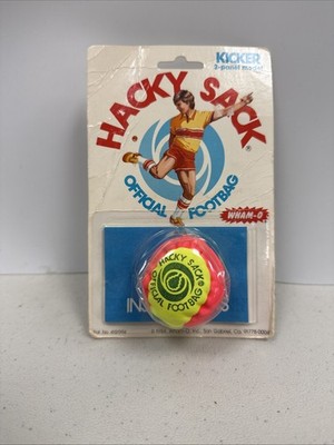 Vintage Wham-O Hacky Sack Official Footbag Sealed Unused 2-Panel Model  Kicker
