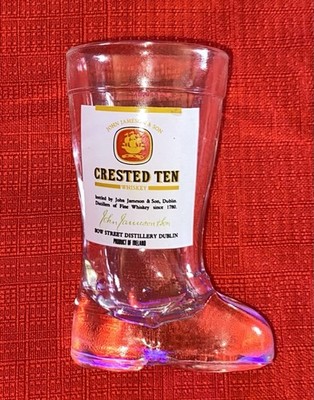 John Jameson & Son Crested Ten Boot Shaped Shot Glass