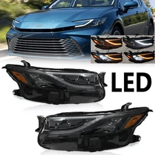 Full LED Headlight Assembly For 2024 2025 Toyota Camry XSE XLE RH LH Plug & Play