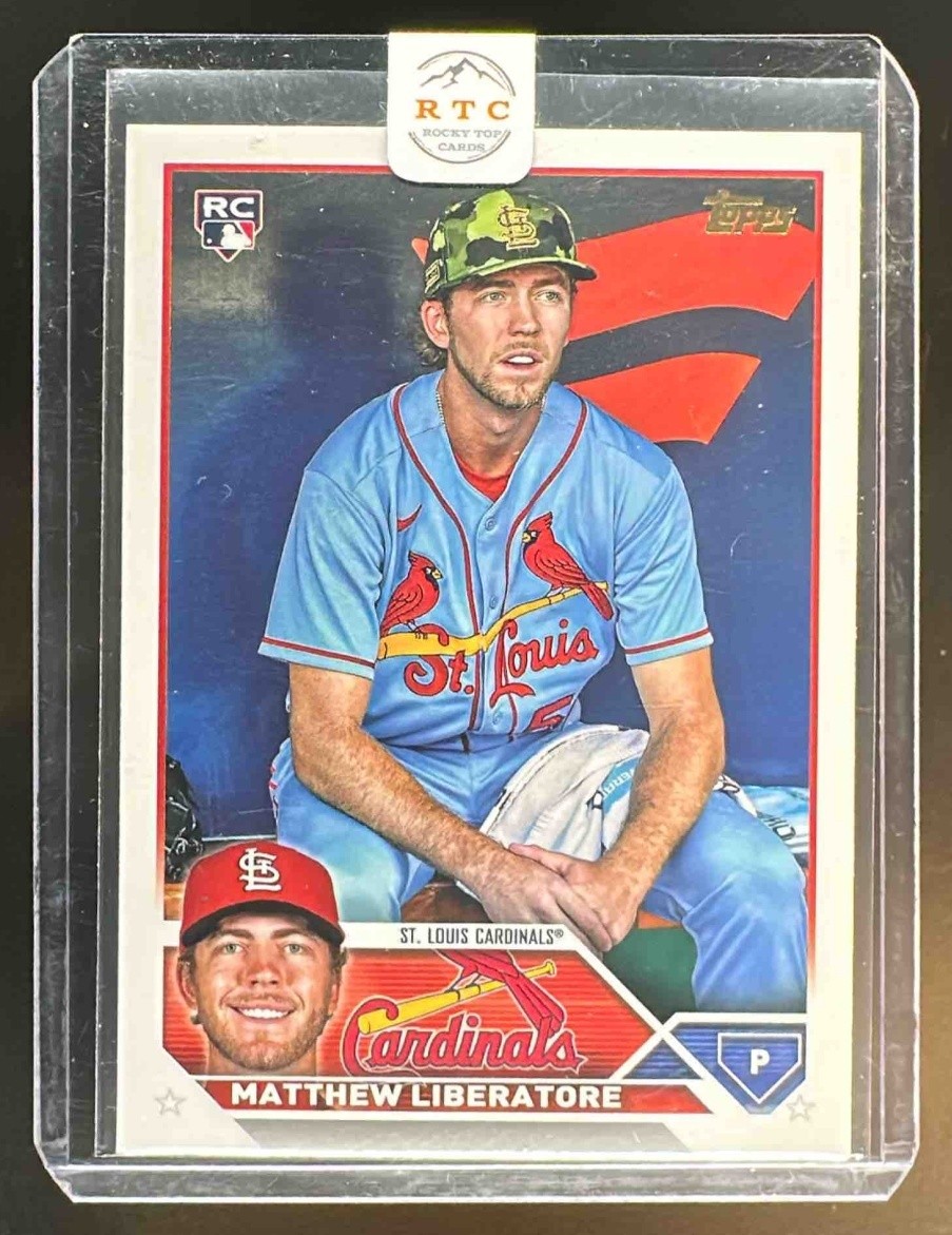 2023 Topps Matthew Liberatore Image Variation Golden Mirror SSP #52 RC Cardinals