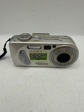 Sony Cyber-shot DSC-P8 3.2 MP Digital Camera Silver Untested As Is W Battery